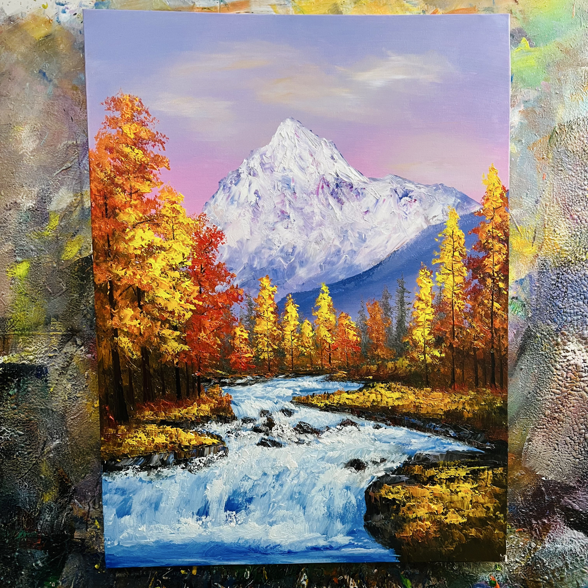 金秋挂画现代装饰画不含内框尺寸90.120cm