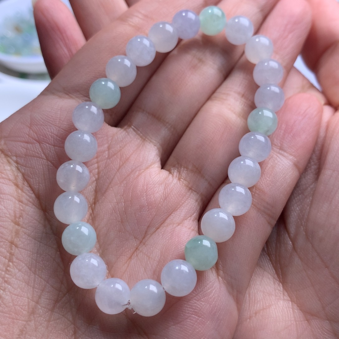 散珠翡翠夕*多样性发货25颗