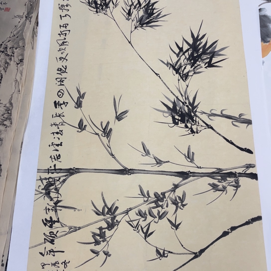 国画四尺花鸟作品
