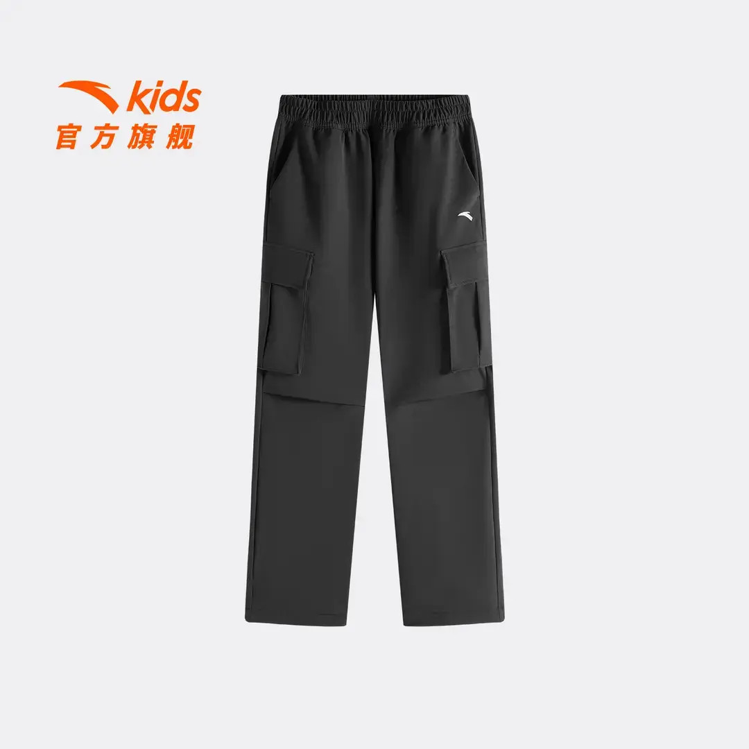 安踏儿童运动长裤2025冬季新款男大童精英户外舒适亲肤青少年裤