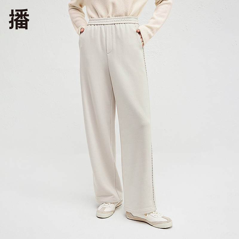 播米字绣花工艺裤子BDR4KD3922