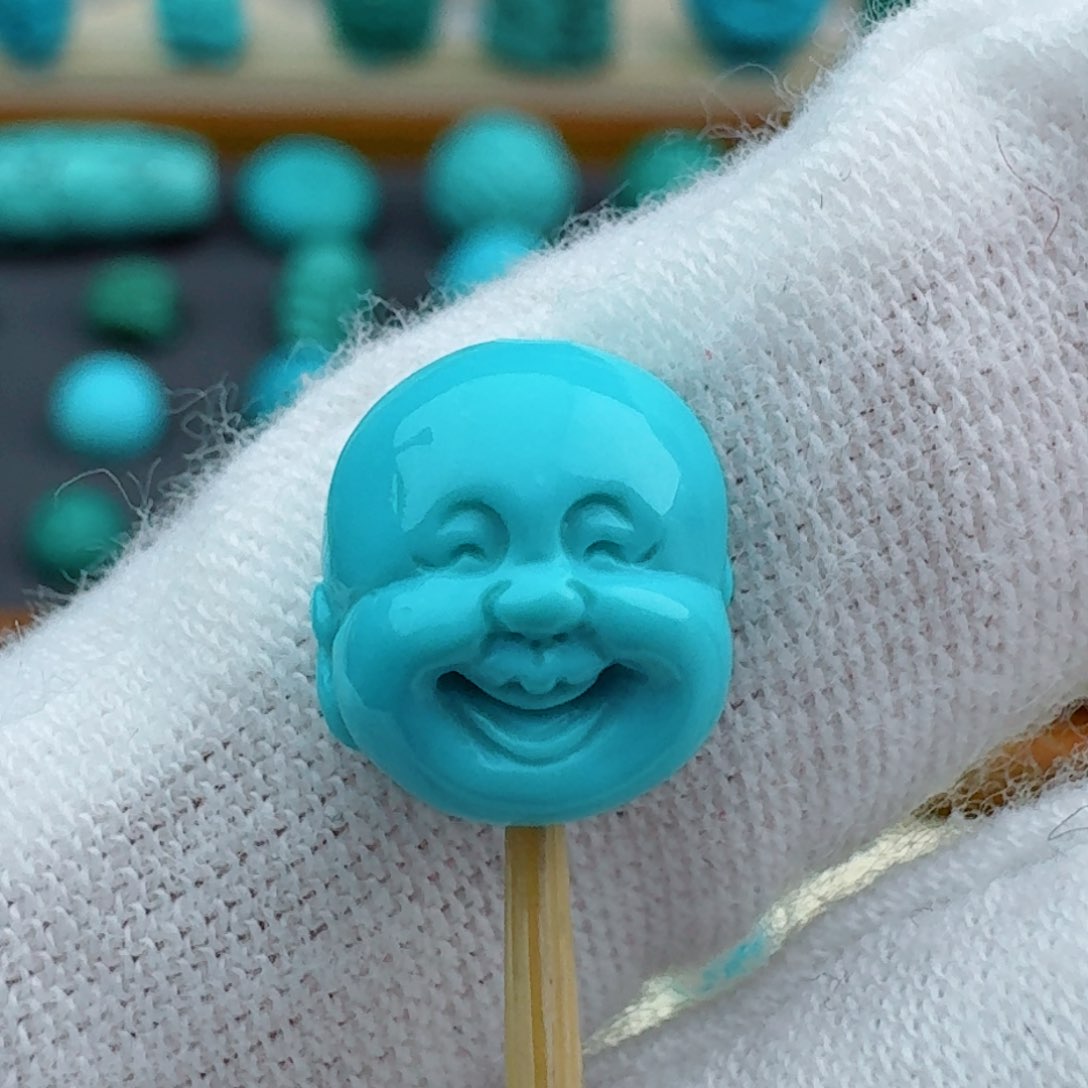 绿松石笑佛9.3未镶嵌