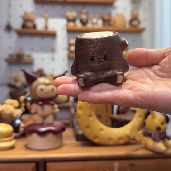 木黑胡桃小树墩子车载