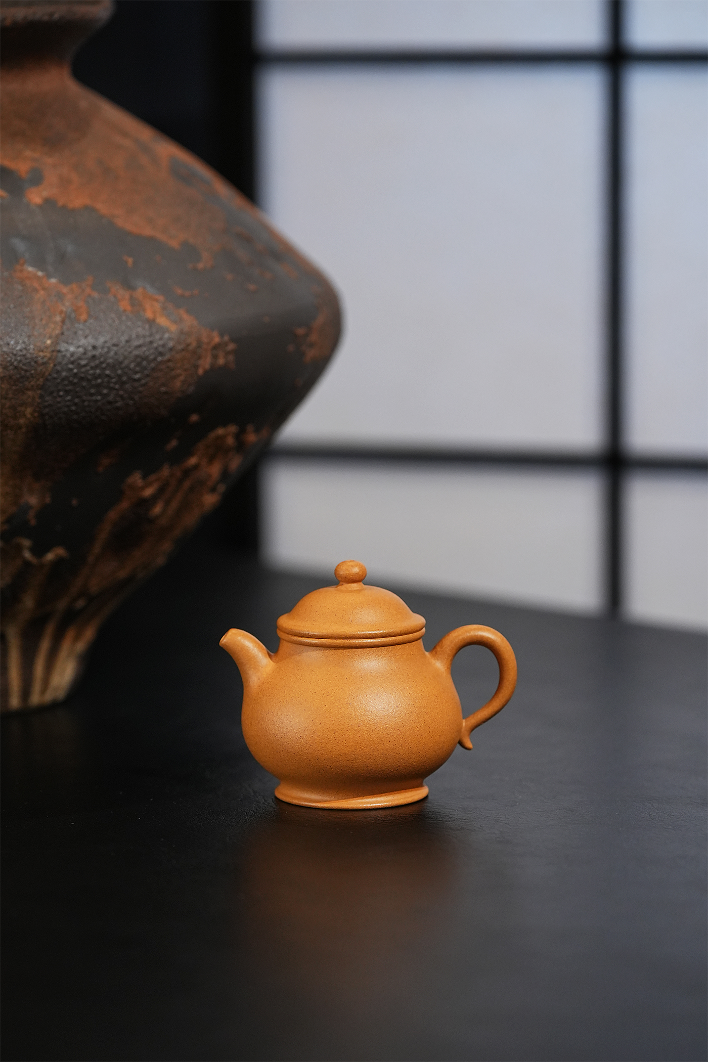 【顶蜀】精挑老宕口水平壶黄金段潘壶150cc莲子壶茶具小容量泡茶壶