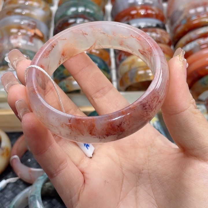 【闪购商品】玛瑙/玉髓手镯未镶嵌苏*63