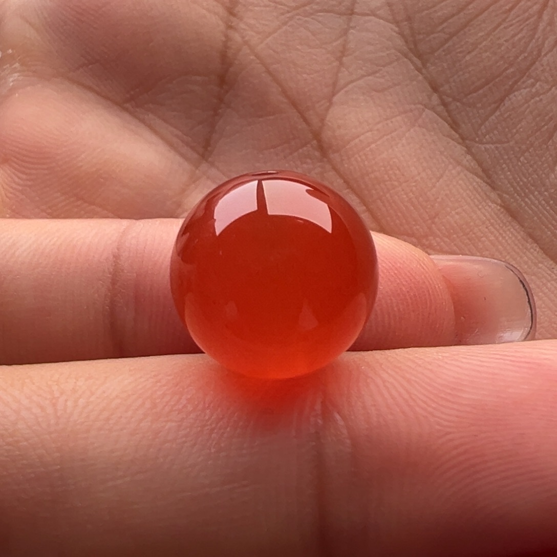 南红玛瑙未镶嵌圆珠12.3