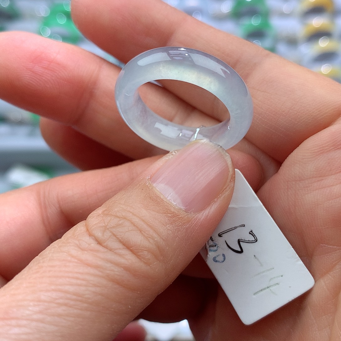 翡翠戒指未镶嵌13-14号