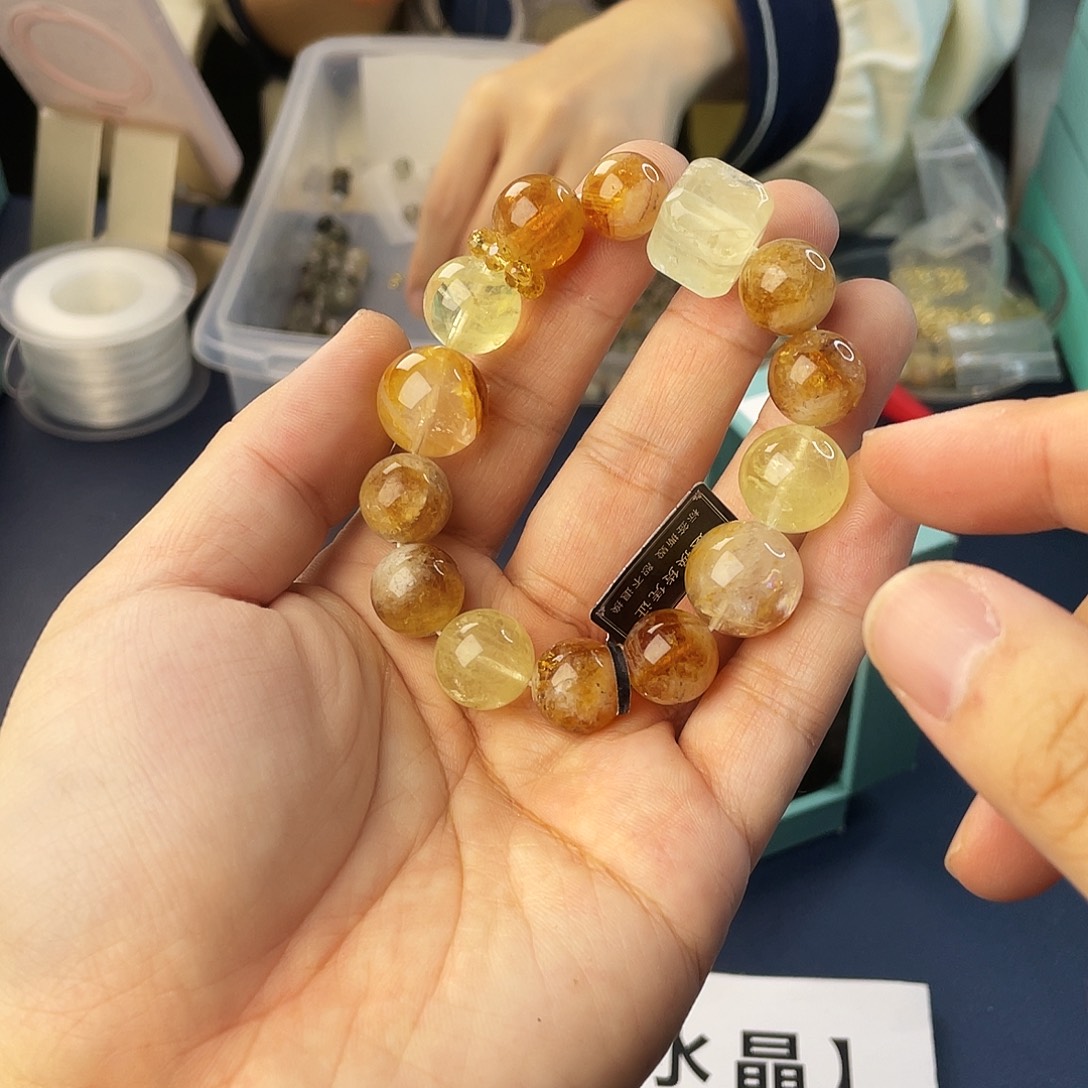 水晶手链银S925镶嵌