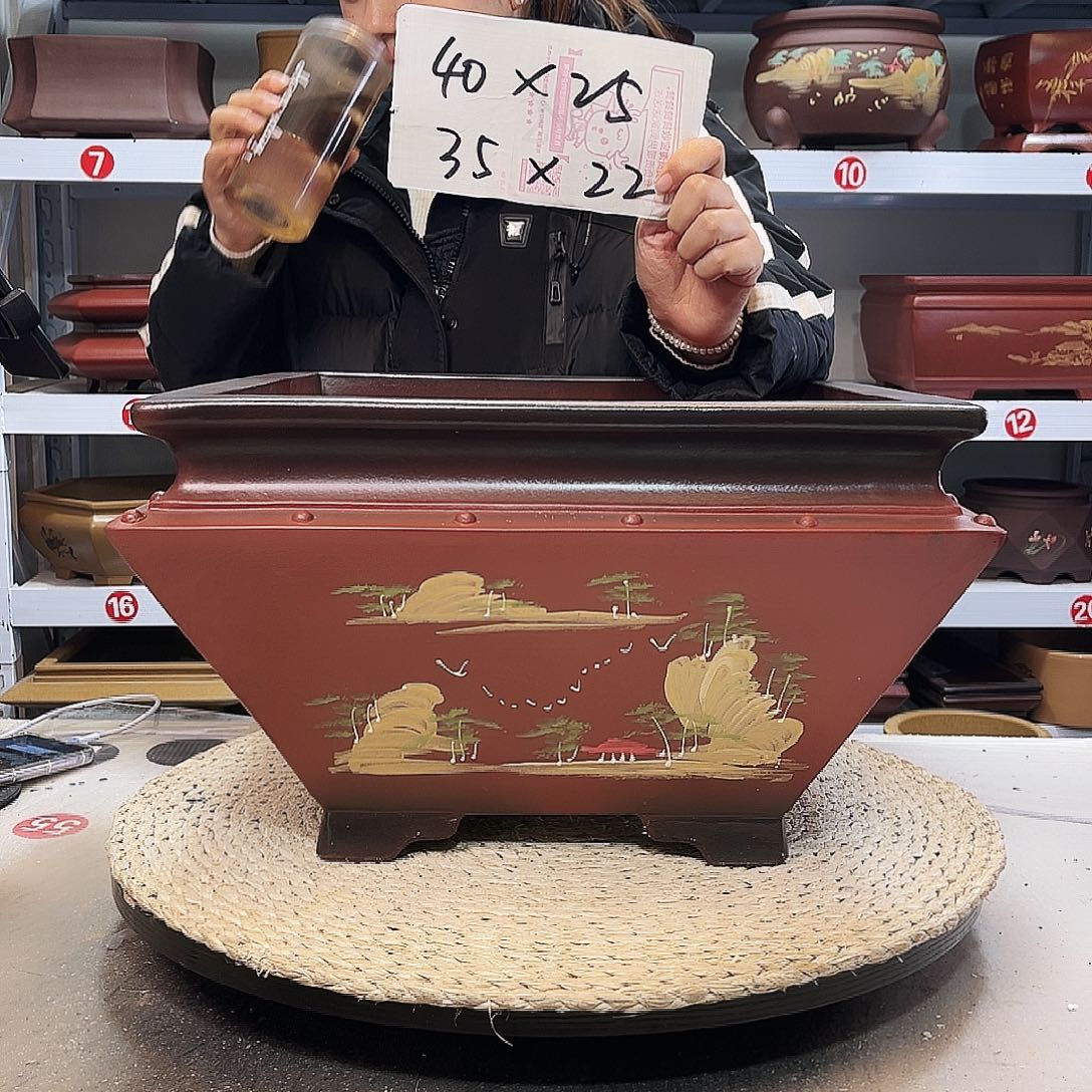 紫砂花盆紫砂花盆