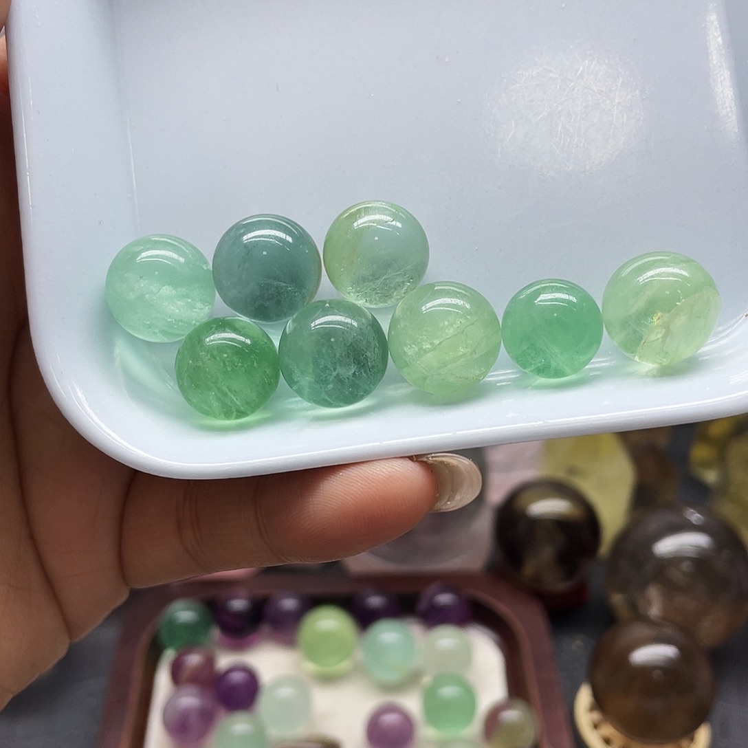 水晶珠宝半成品未镶嵌10绿莹石