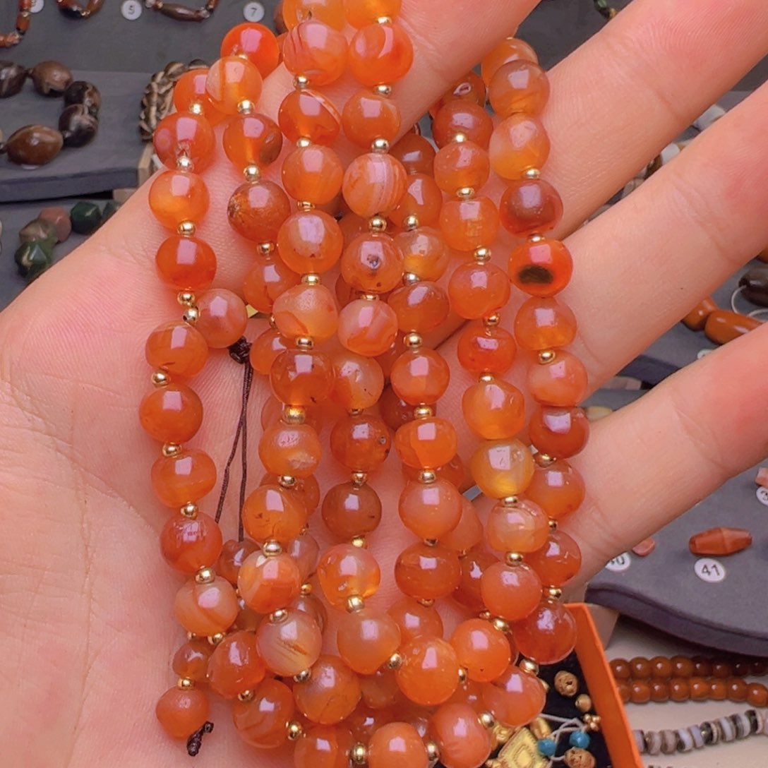 玛瑙/玉髓颈饰合金