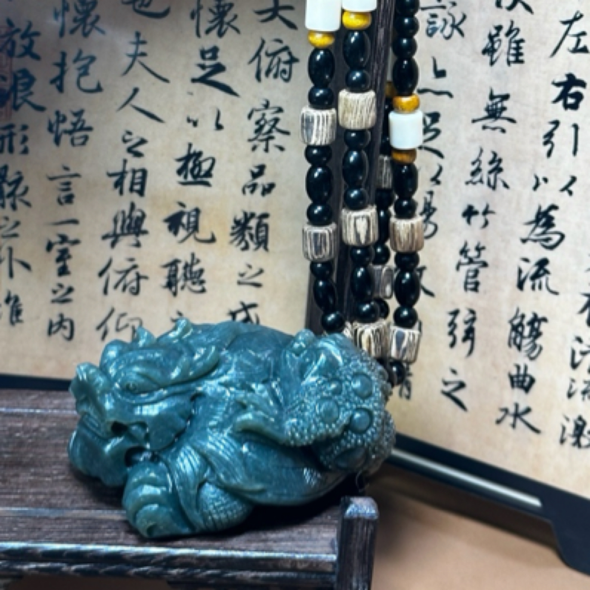 和田玉龙龟手把件尺寸73mm*58mm*37mm克重236克