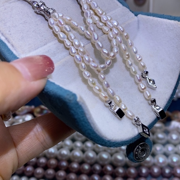 珠宝首饰银S925镶嵌淡水珍珠