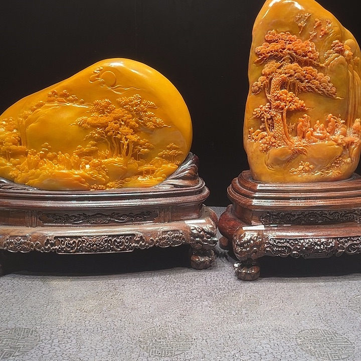 柯***柯寿山石山水画作品欣赏