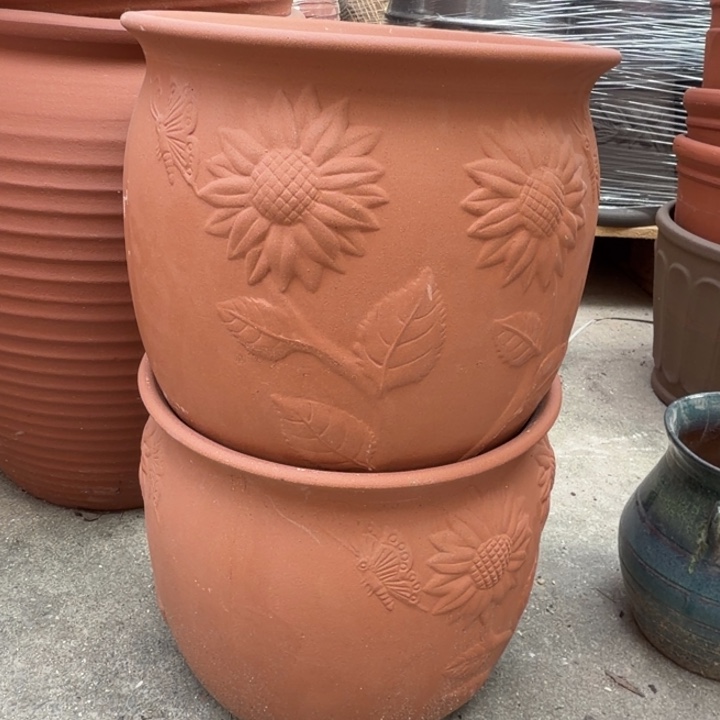 花盆紫砂口30高26宜兴紫砂 