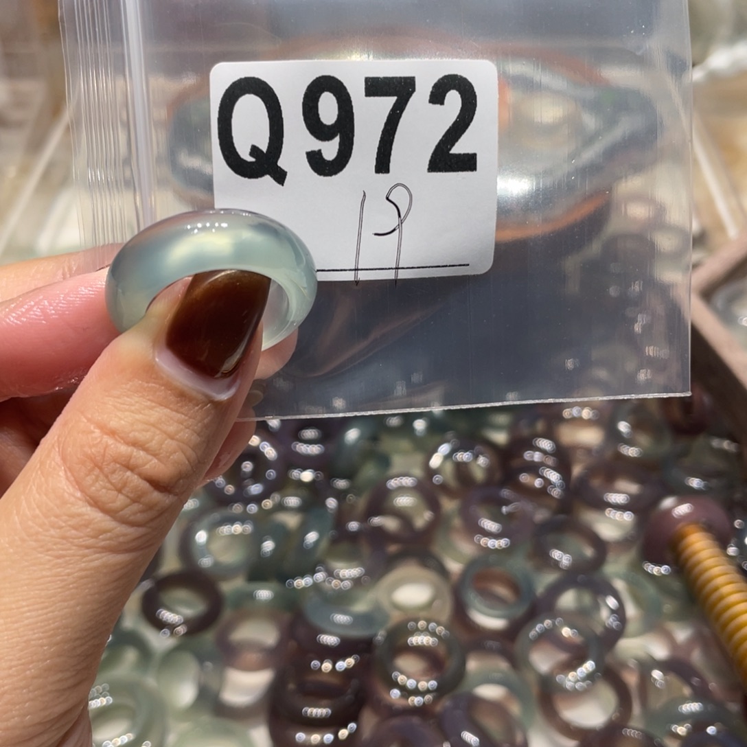 玛瑙/玉髓未镶嵌戒指972