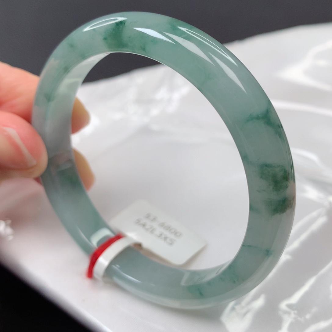 【闪购商品】翡翠手镯未镶嵌84号正圈xs53