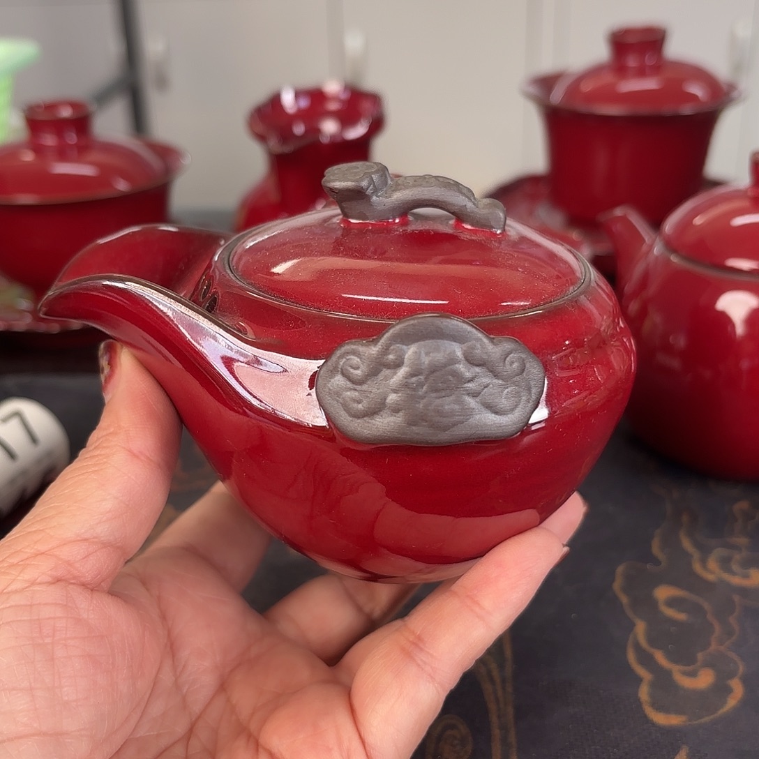 龙泉云间青瓷小米茶器