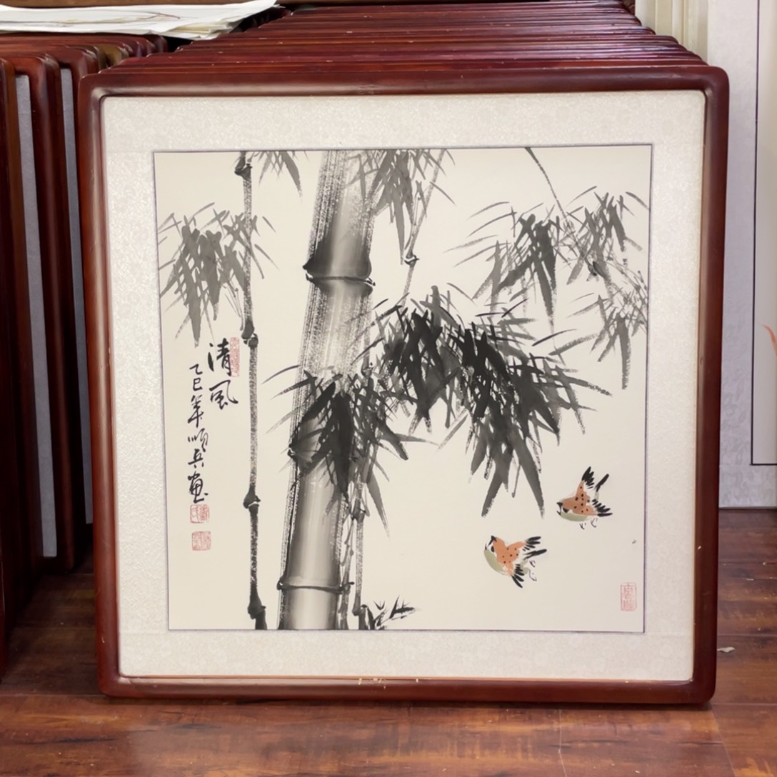 国画带框尺寸63*63厘米