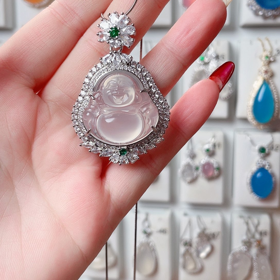 玛瑙/玉髓吊坠(赠链)未镶嵌