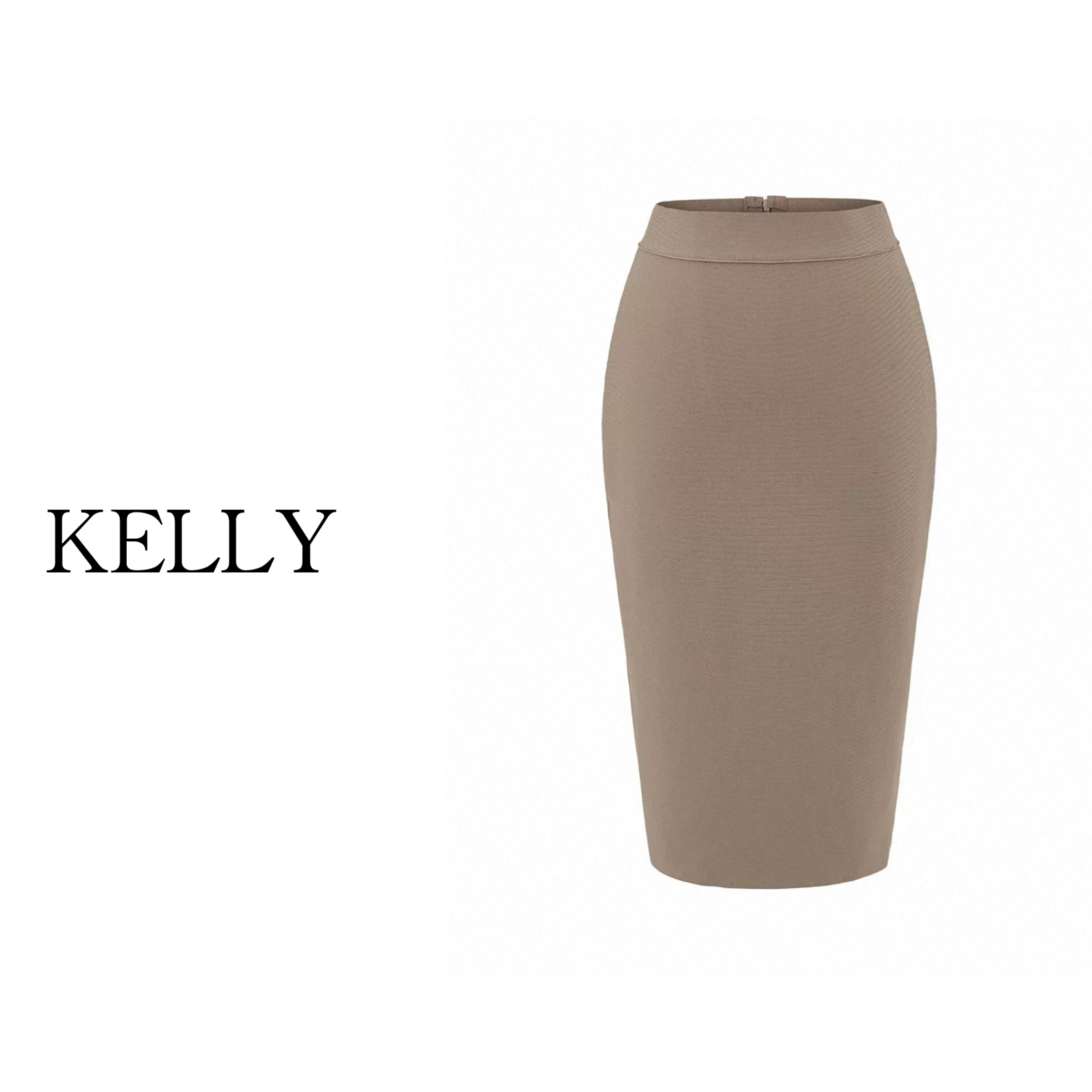KELLY/职场姐姐的权威性/绝顶掐腰半身裙/裙长到膝盖的包臀裙