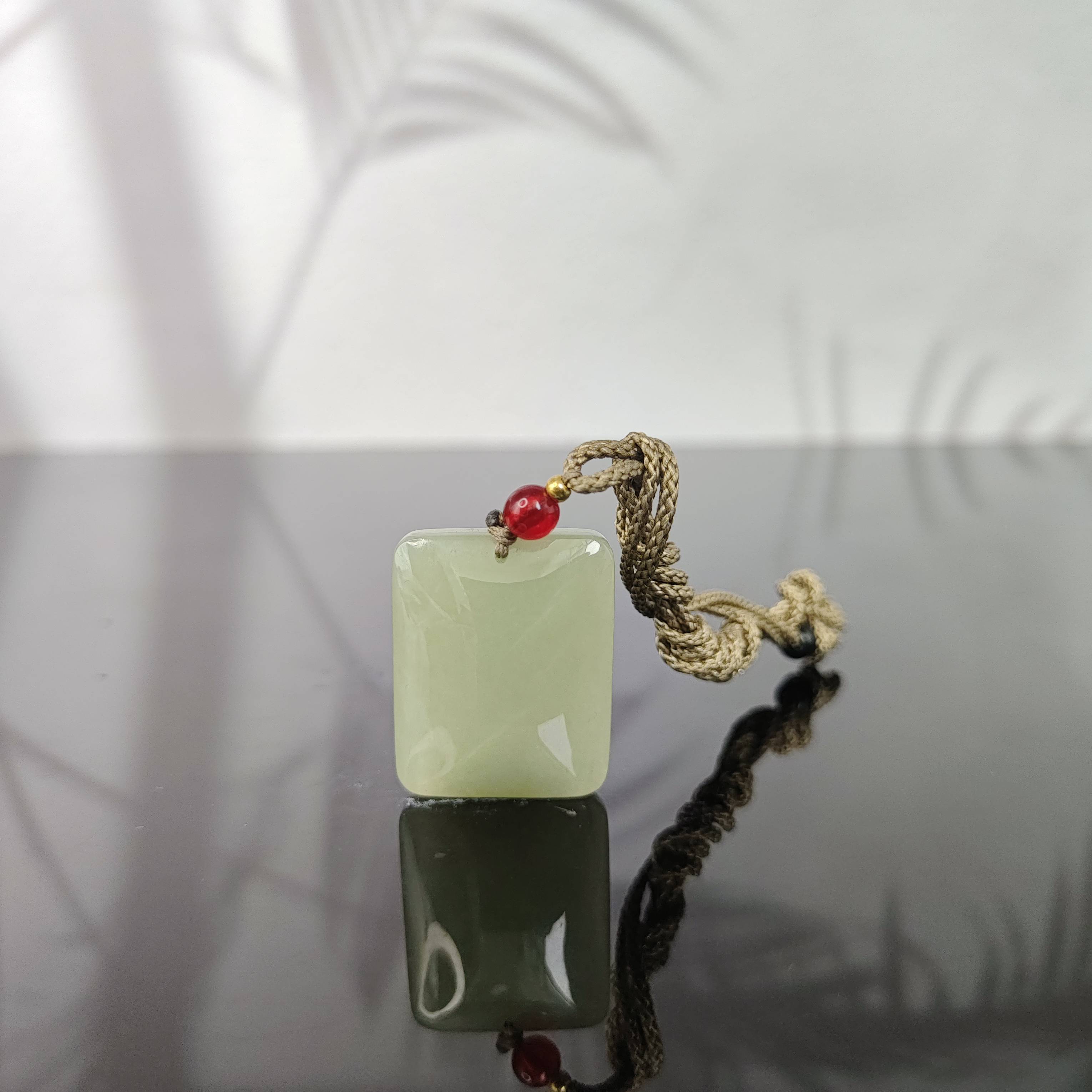 F和田玉无事牌吊坠1620