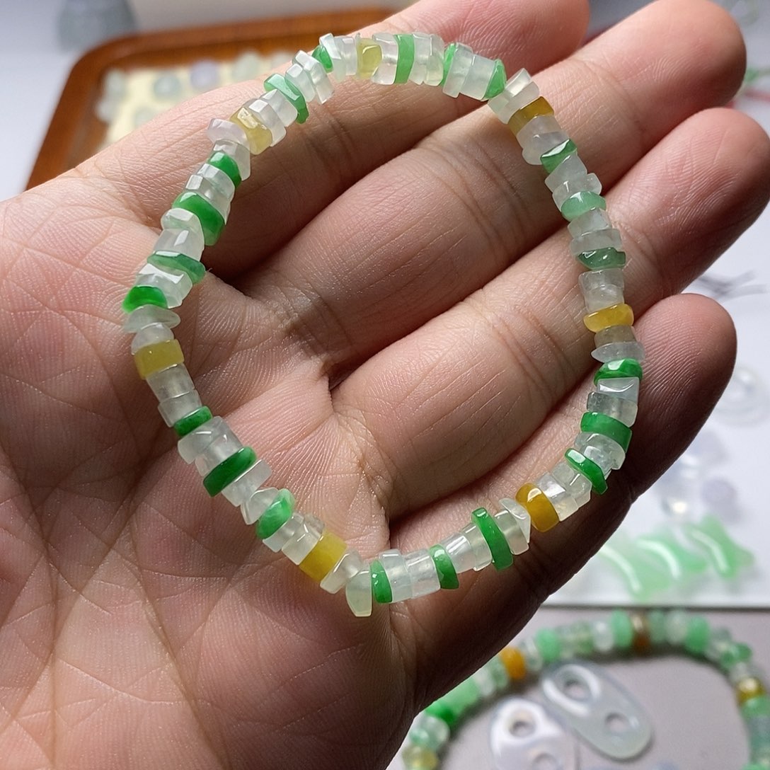 雨***深翡翠未镶嵌手串天然翡翠