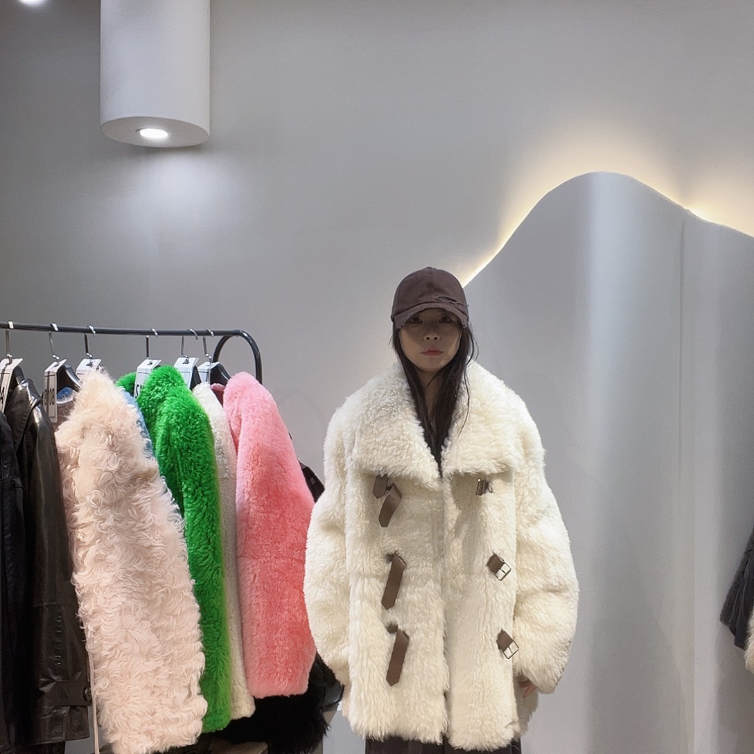 真皮皮毛一体外套049