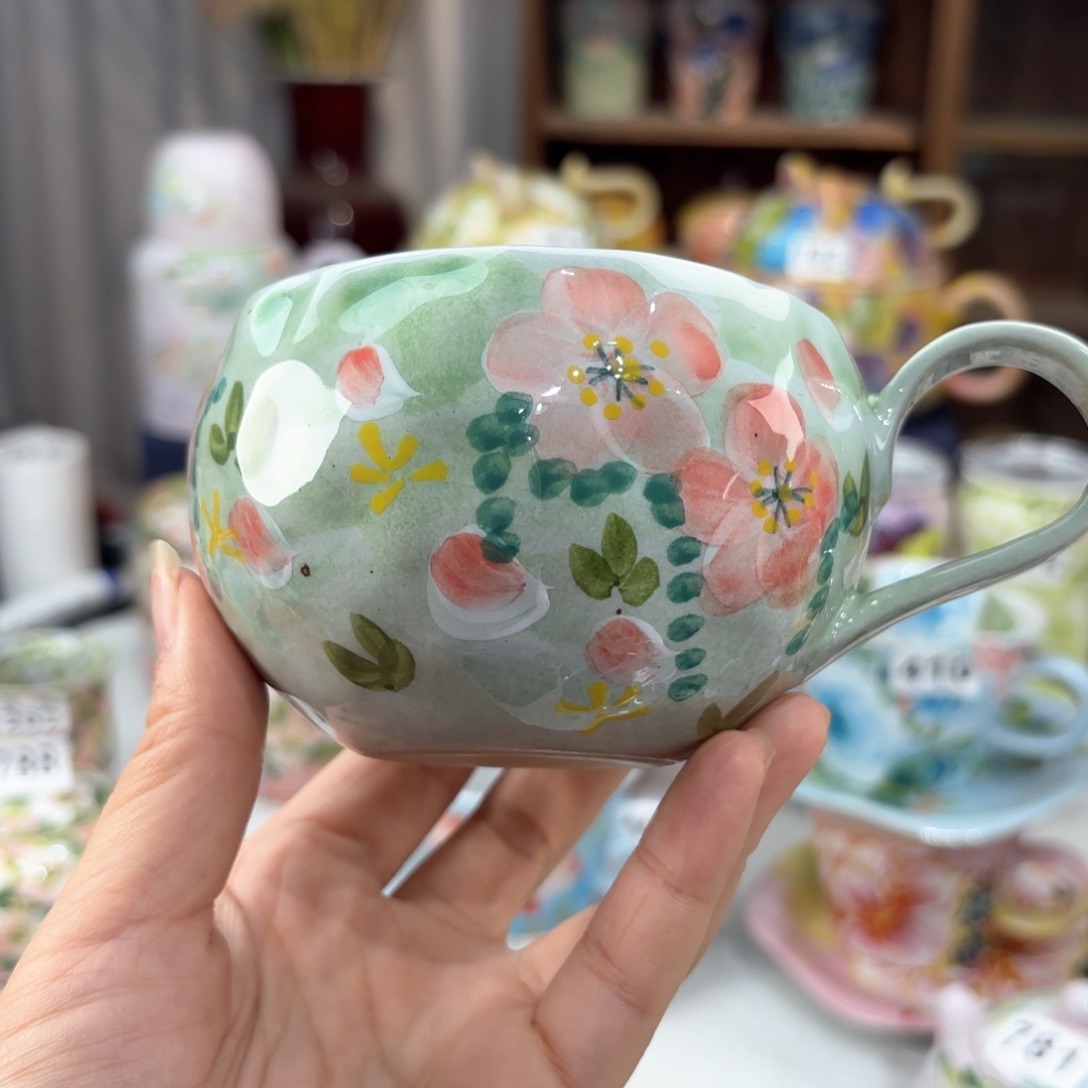 景德镇手绘高温釉下彩陶瓷茶具