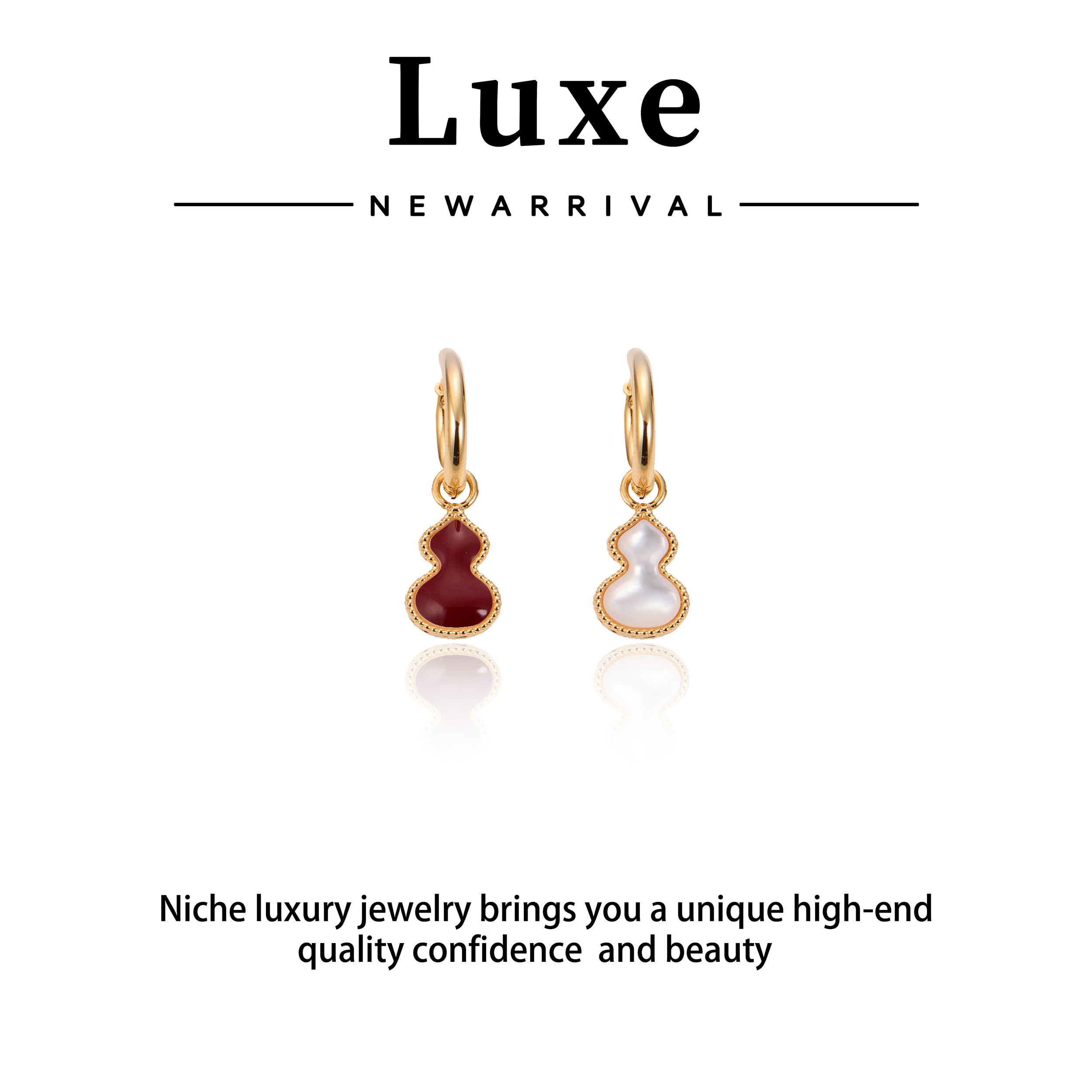 铜合金合成锆石耳饰 【琴愿为你】时尚经典耳环耳坠YE190883