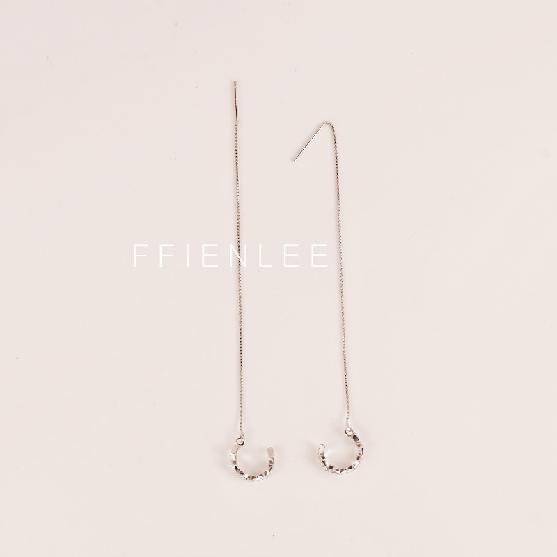 925银莫桑石耳饰 <如梦> 长款流苏耳线女气质百搭耳环二合一耳夹