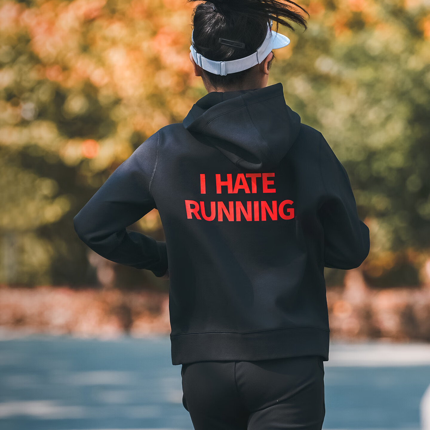 【印花款】轻功慢跑连帽卫衣 秋冬户外运动保暖休闲卫衣男女款