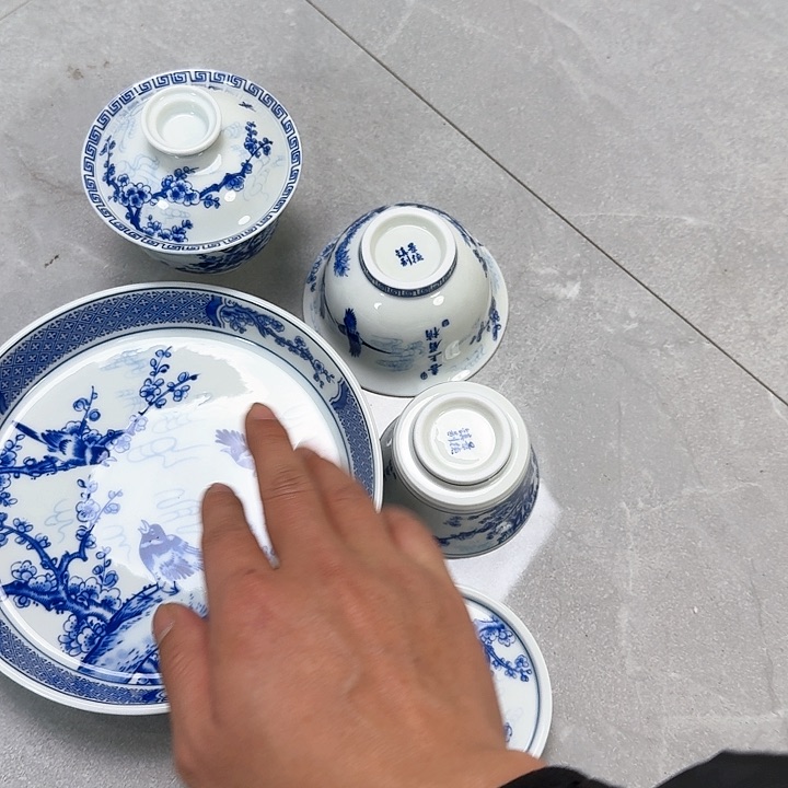 杯喜上梅梢5件套景德镇