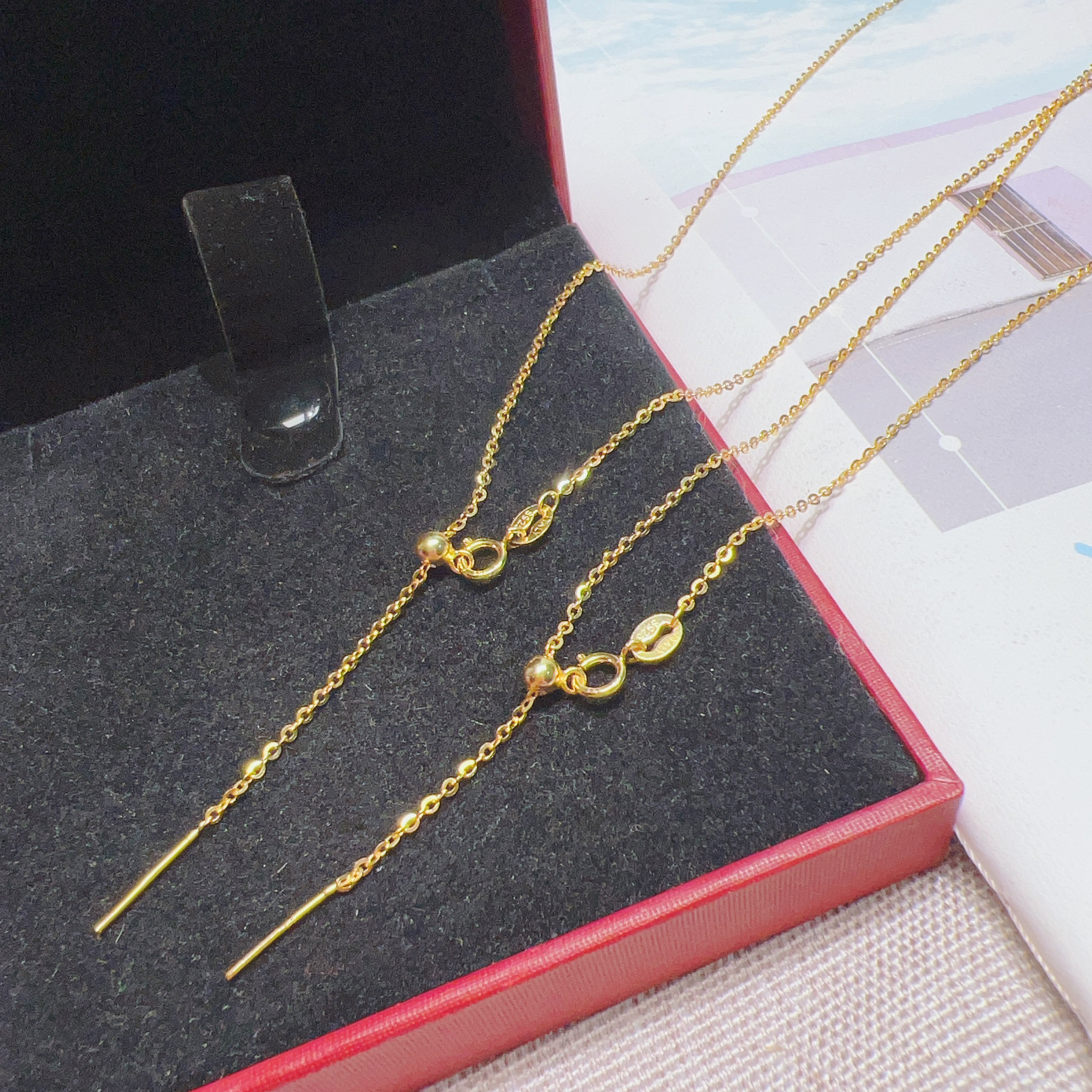 链子925银 S925银针式万能单链A093（50厘米）