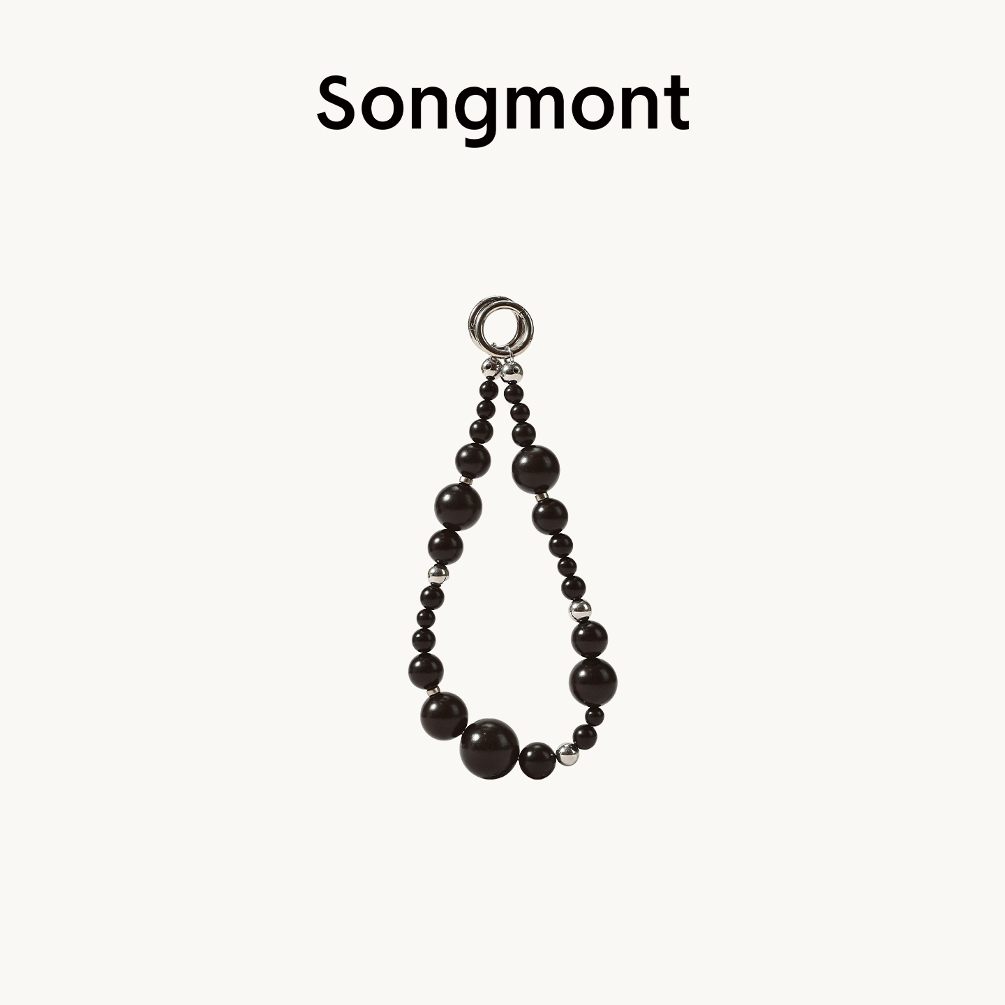Songmont山下有檀木珠挂链时尚高级感挂饰包包挂件配饰