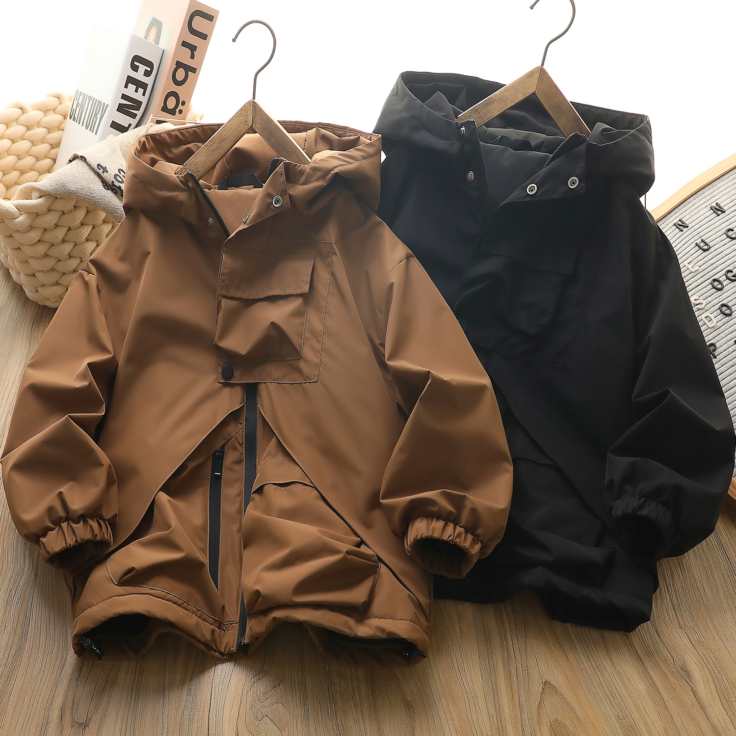 [003]Tarosugar2025秋冬新款儿童时尚潮酷初秋款冲锋衣外套6305