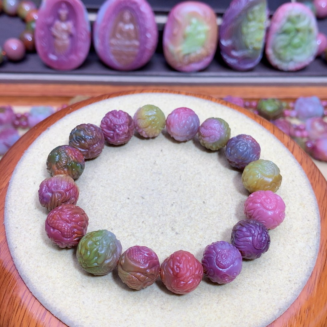 玛瑙手链未镶嵌盐源