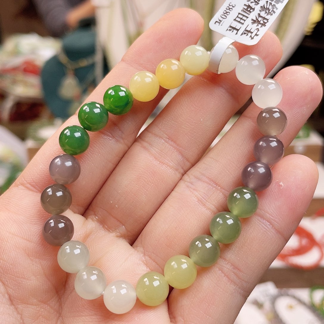 和田玉手链未镶嵌8