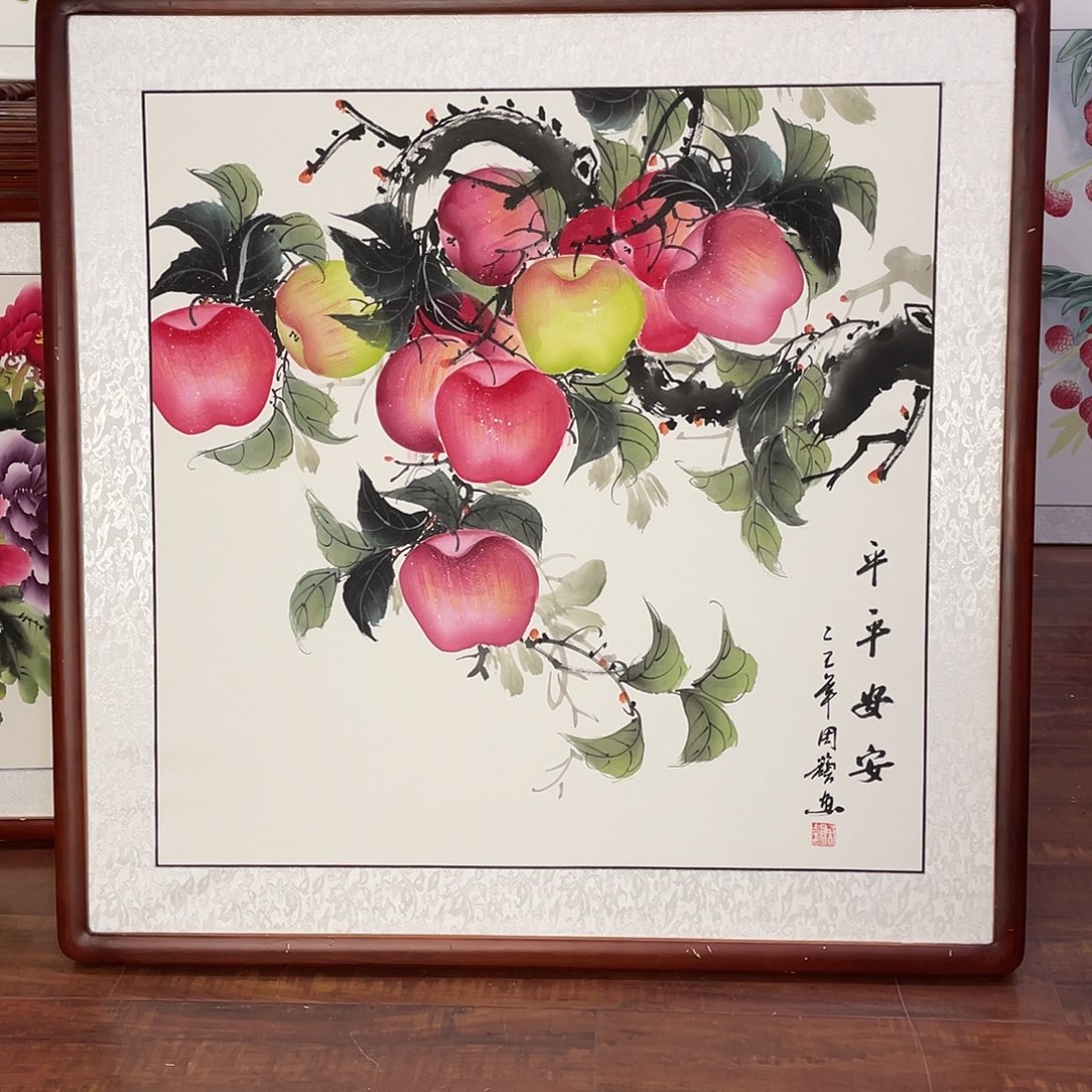 国画带框尺寸83*83厘米