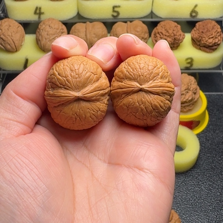 慢***！文玩核桃把件蛇皮球