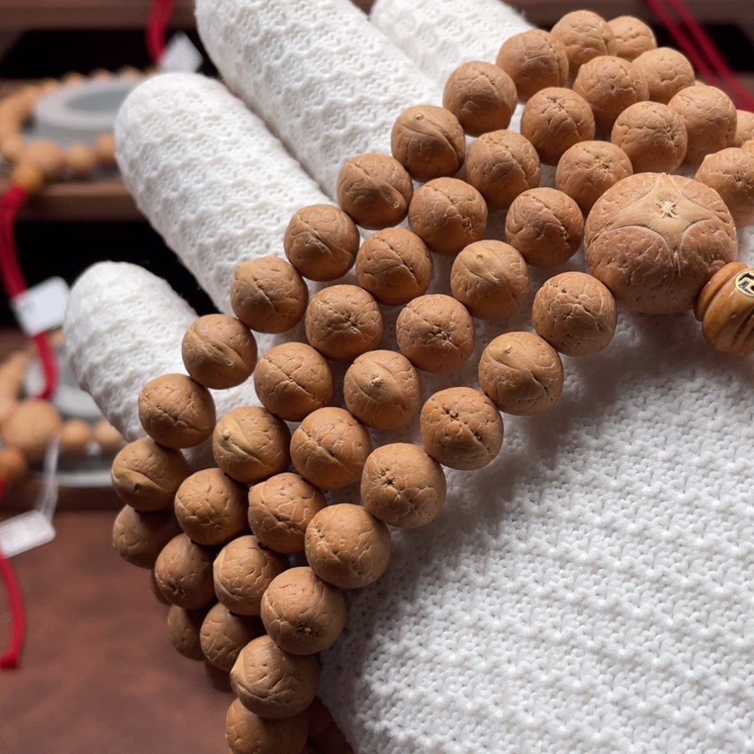 你***爷凤眼菩提手串尼泊尔实心凤眼菩提