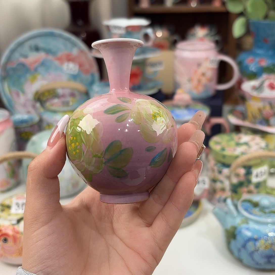 瓷片C****C景德镇手绘高温釉下彩陶瓷茶具