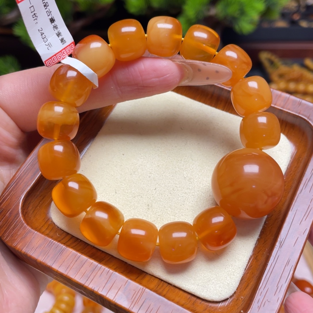 蜜蜡手链未镶嵌手串