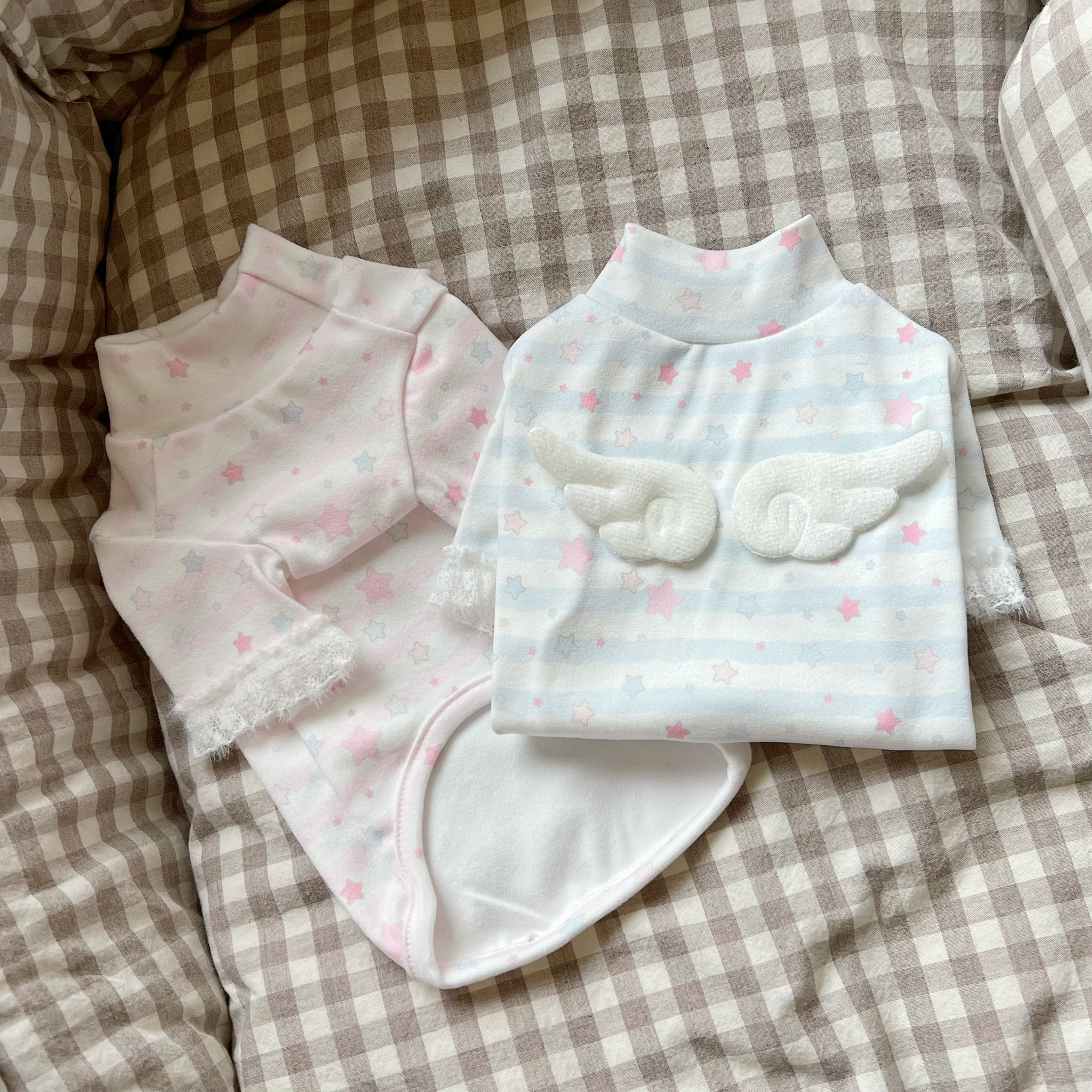 SHINE宠物猫狗秋冬德绒带弹力翅膀保暖衣小型犬猫咪居家服