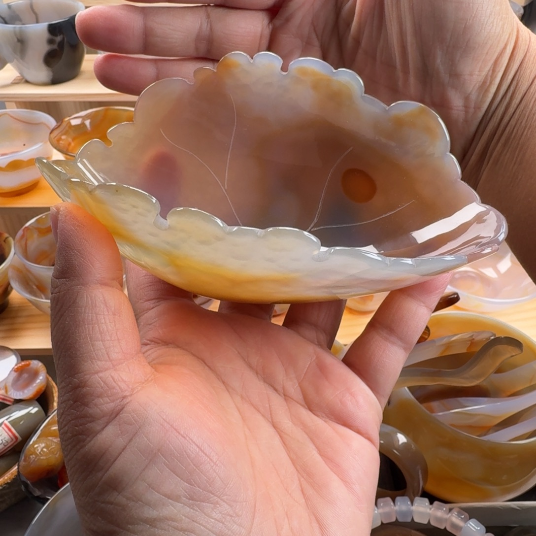 玛瑙/玉髓未镶嵌笔洗