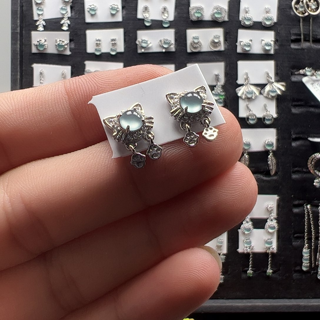 翡翠银S925镶嵌手链