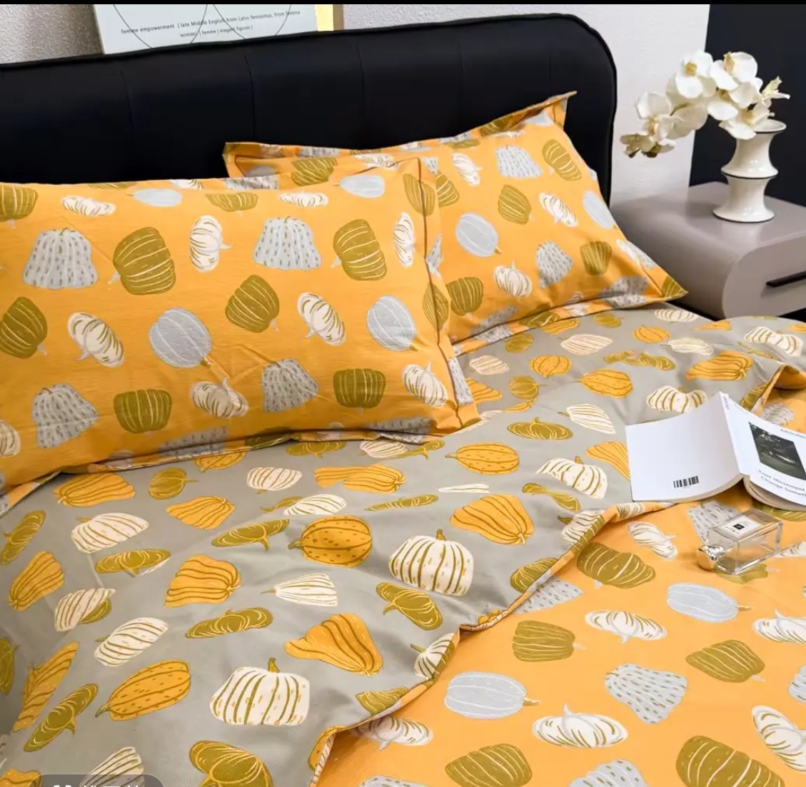 [福瓜]复古针织双层纱四件套被套2*2.3床单2.4*2.3枕套48*740）