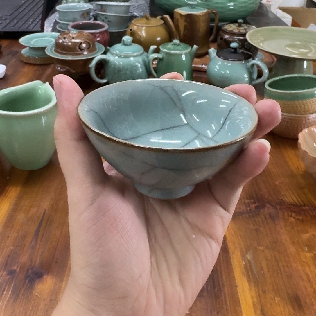龙泉青瓷茶器微瑕8313