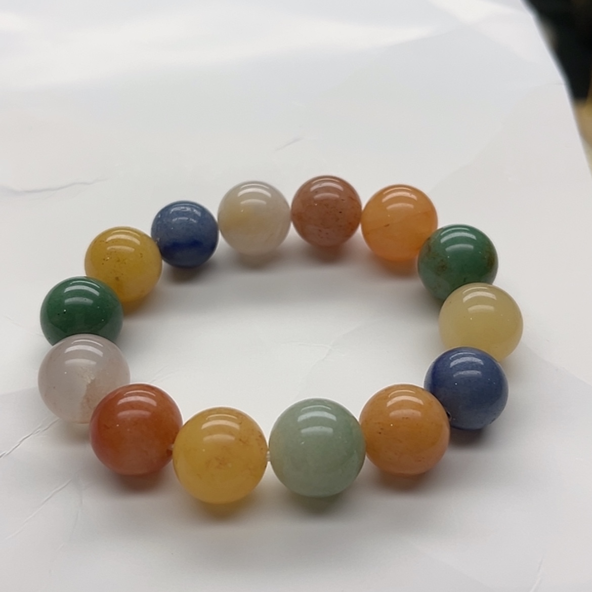 【闪购商品】石英质玉未镶嵌手镯纯天然佘太翠多宝手串