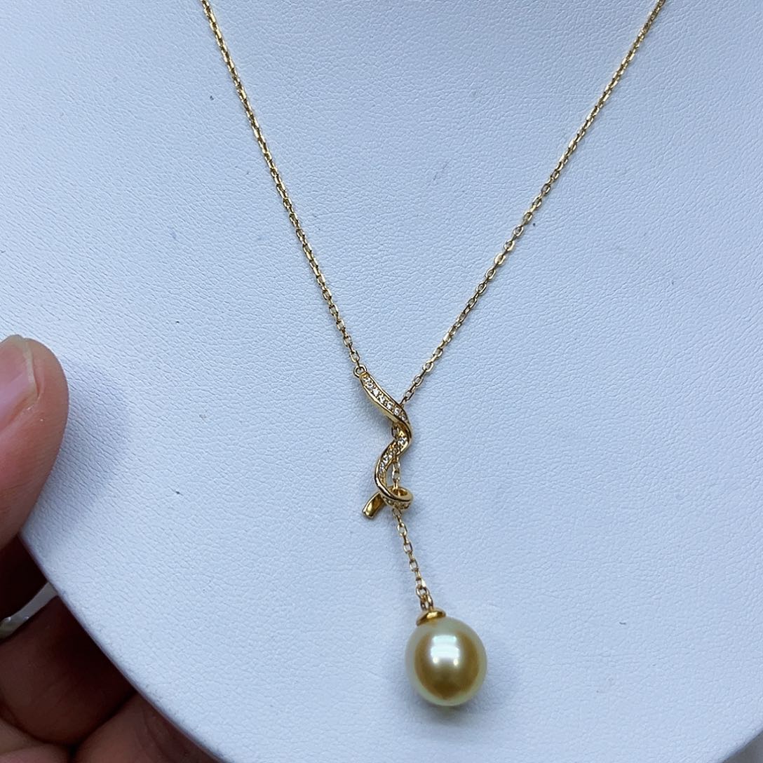 海水珍珠颈饰银S925镶嵌